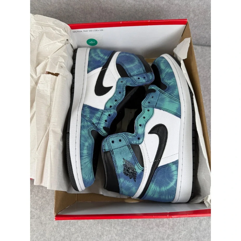 Nike‎ Air Jordan 1 High Retro Tie Dye NEW Womens Size 12 Sneakers CD0461-100